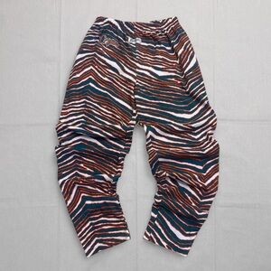 Vintage 90s Zubaz Miami Dolphins zebra print pants